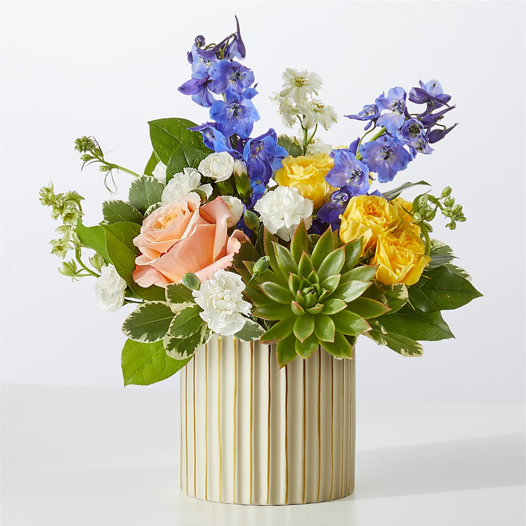 Cobalt Reverie Bouquet – Elises Flowers, Montgomery Village MD