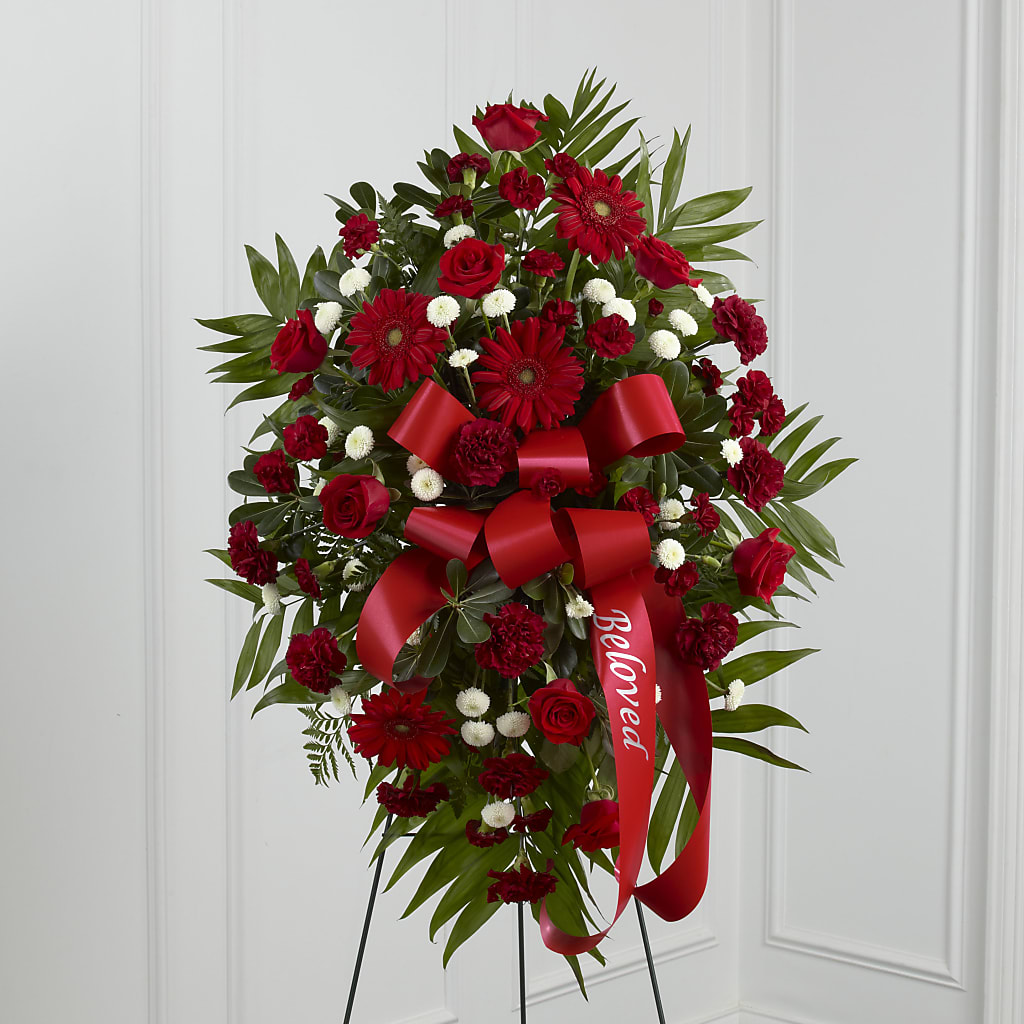 Treasured Memories Standing Spray – Elises Flowers, Montgomery Village MD