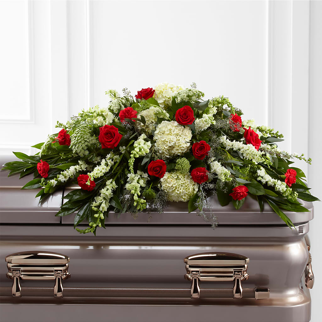 Sincerity Casket Spray – Elises Flowers, Montgomery Village MD