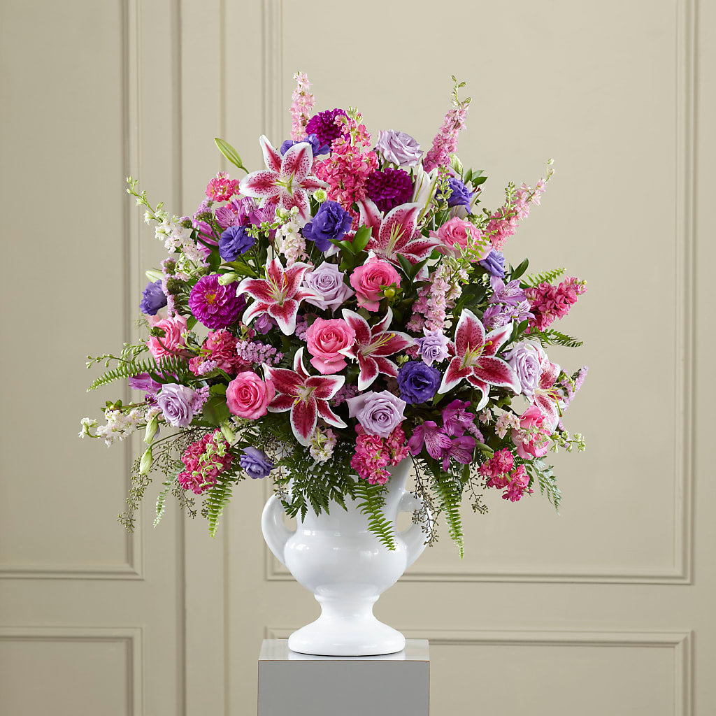 Peaceful Tribute Arrangement – Elises Flowers, Montgomery Village MD