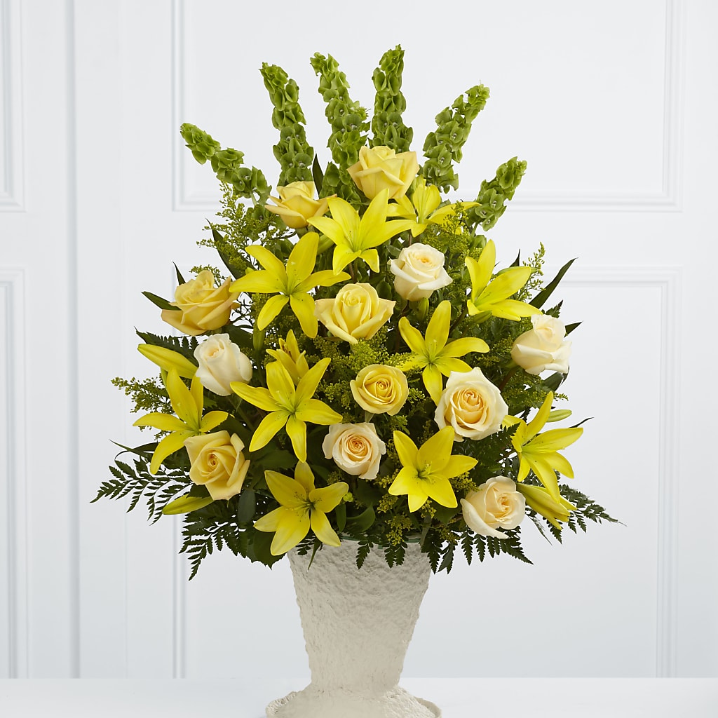 Golden Memories Arrangement – Elises Flowers, Montgomery Village MD