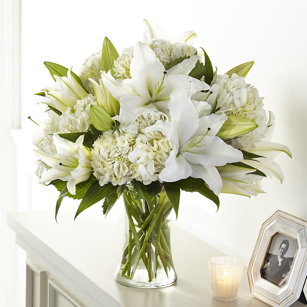 Compassionate Lily Bouquet – Elises Flowers, Montgomery Village MD