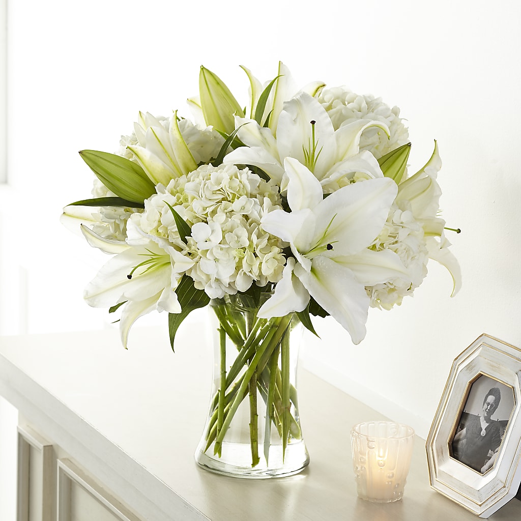Compassionate Lily Bouquet – Elises Flowers, Montgomery Village MD