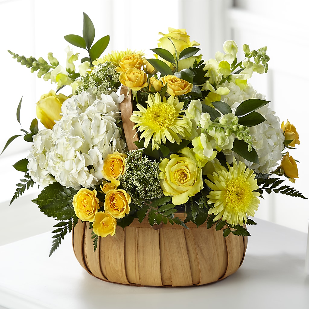 Rustic Remembrance Basket – Elises Flowers, Montgomery Village MD