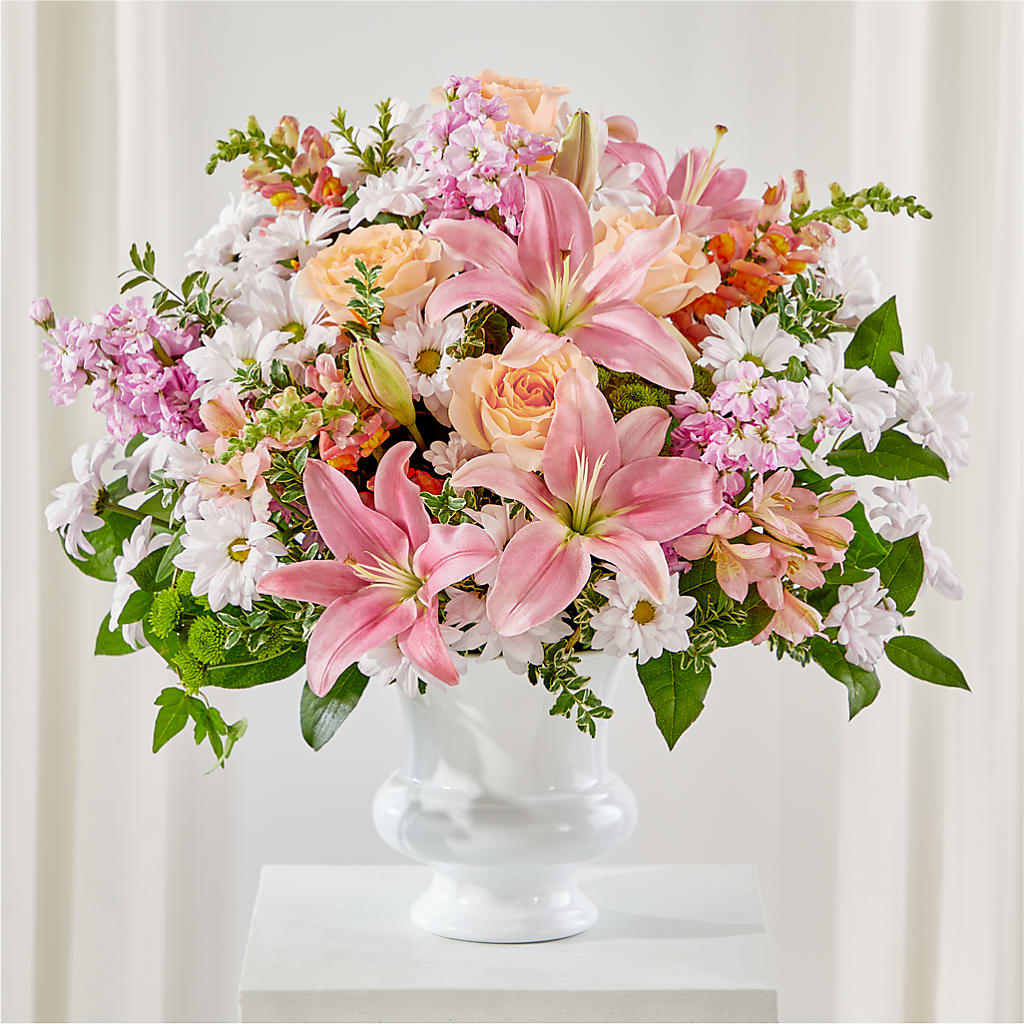 Heartfelt Gesture Urn Arrangement – Elises Flowers, Montgomery Village MD
