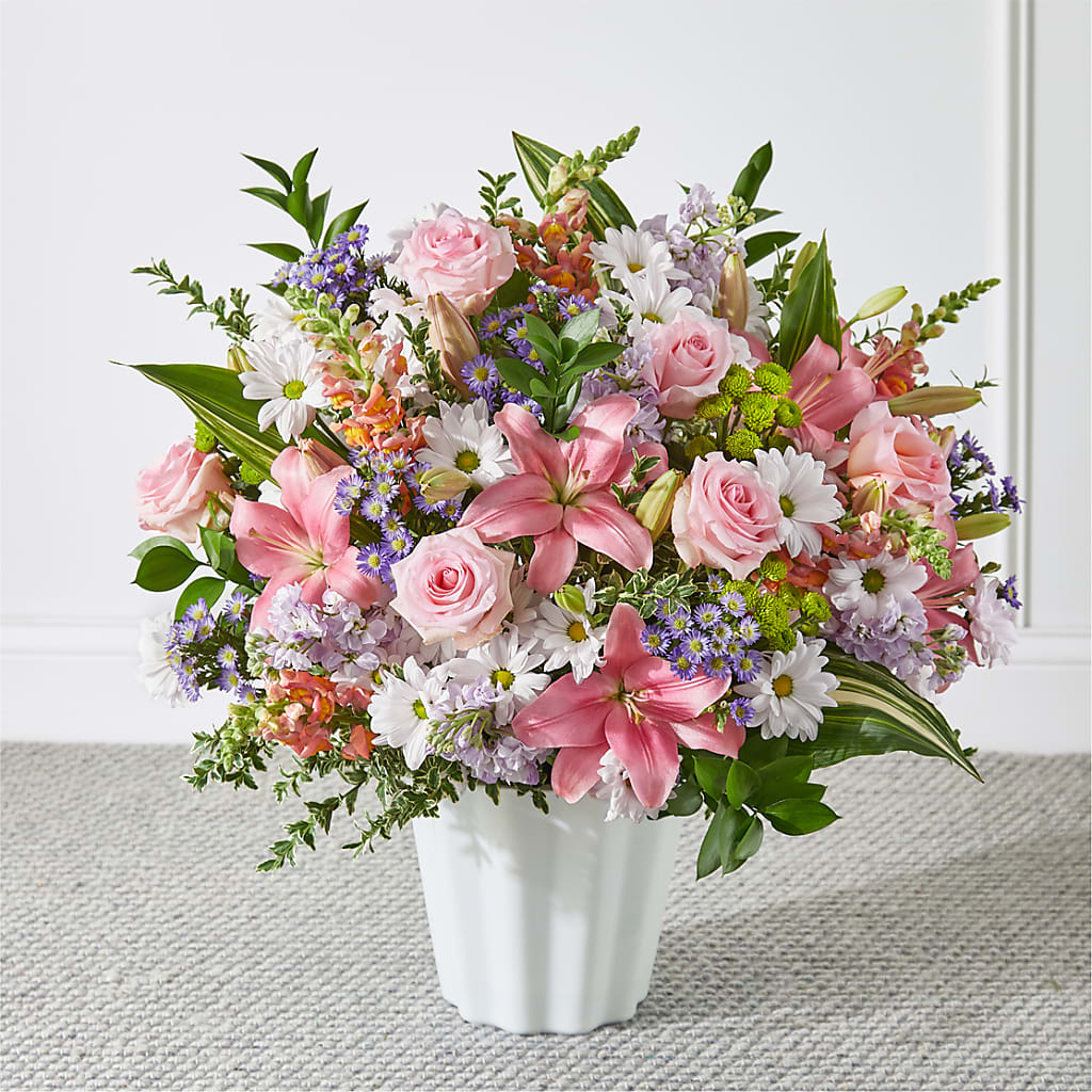 Abundant Compassion Floor Basket – Elises Flowers, Montgomery Village MD