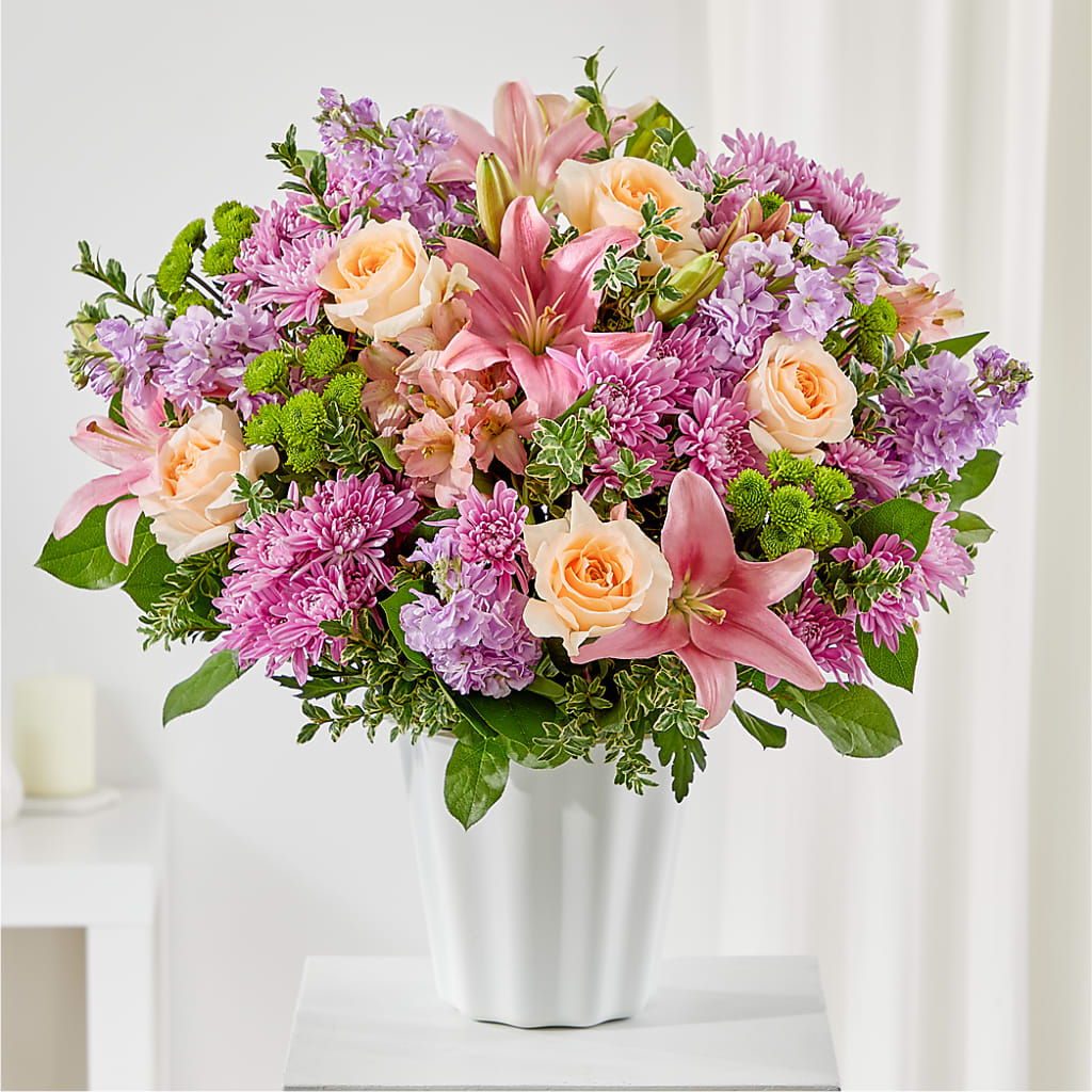 Supportive Embrace Tabletop Basket – Elises Flowers, Montgomery Village MD