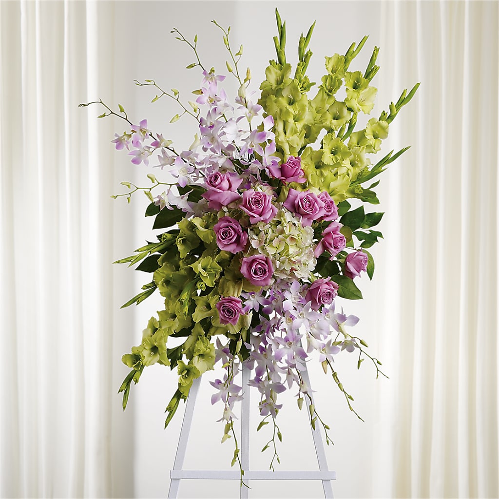 Lasting Legacy Standing Spray – Elises Flowers, Montgomery Village MD