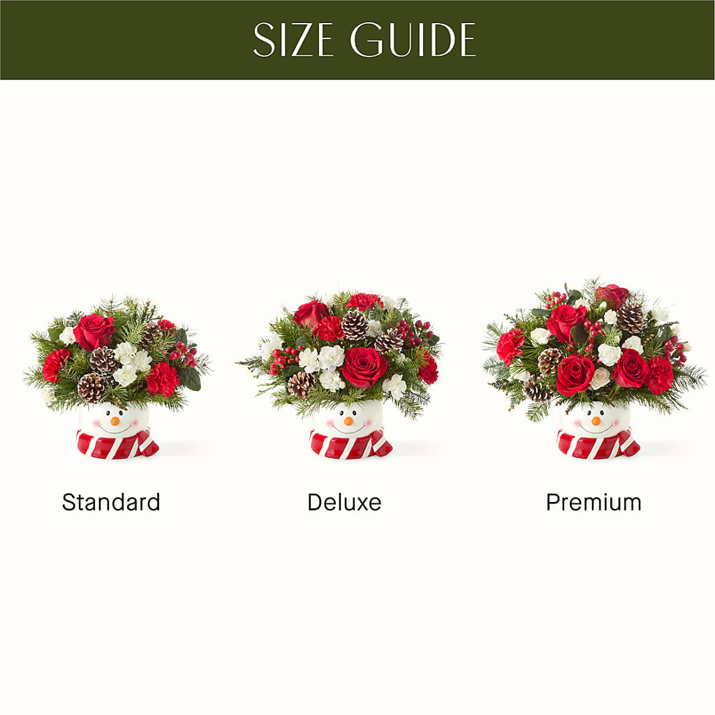 Jolly Snowman Bouquet –  Elises Flowers, Montgomery Village MD