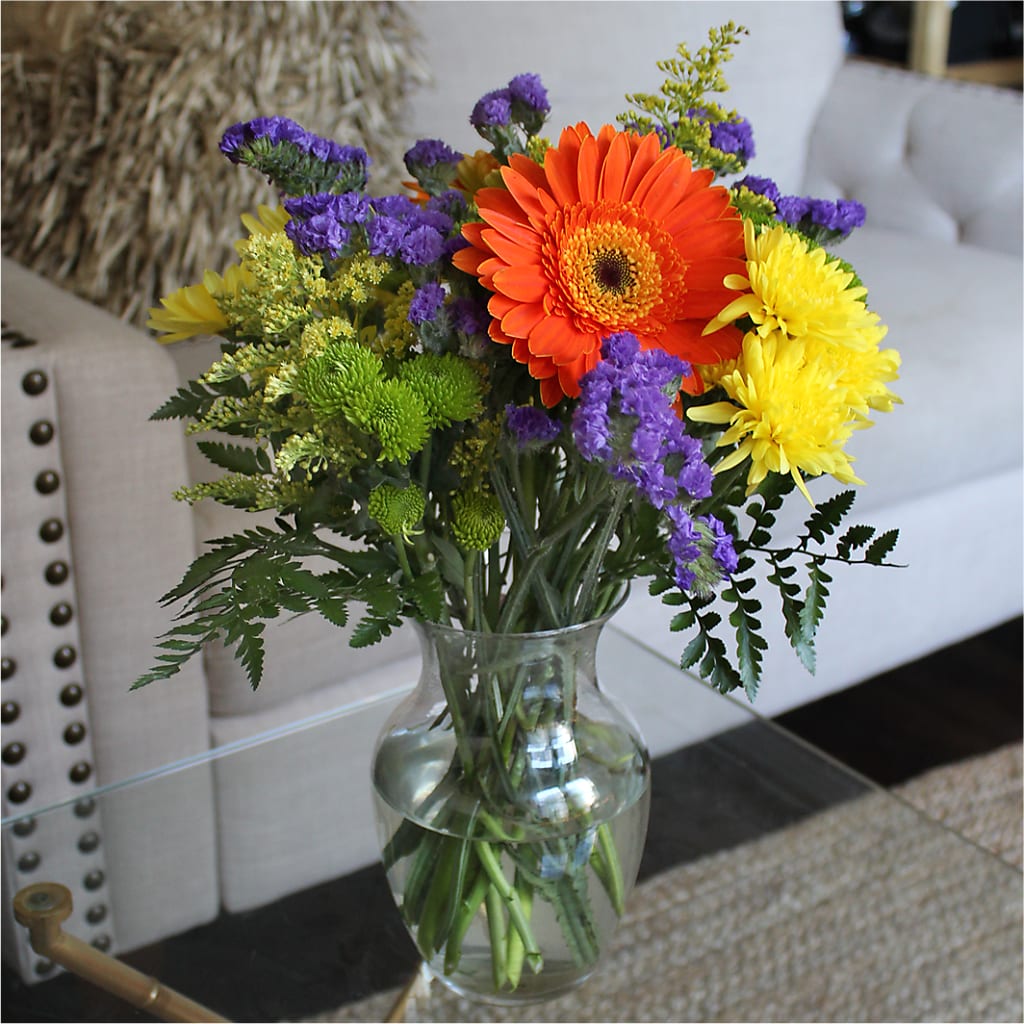 Marmalade Skies Bouquet –  Elises Flowers, Montgomery Village MD