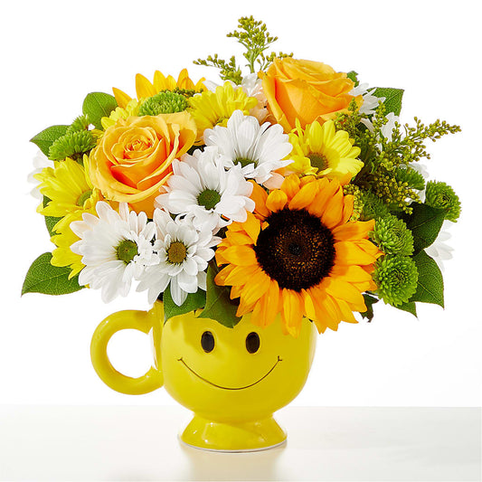 Be Happy Bouquet –  Elises Flowers, Montgomery Village MD
