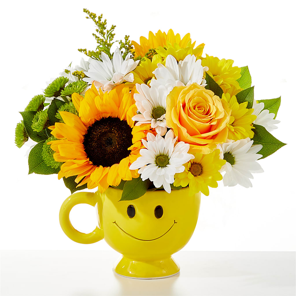 Be Happy Bouquet –  Elises Flowers, Montgomery Village MD
