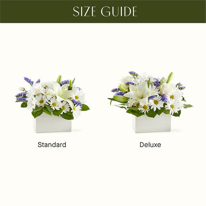 Beyond Blue Box Bouquet –  Elises Flowers, Montgomery Village MD
