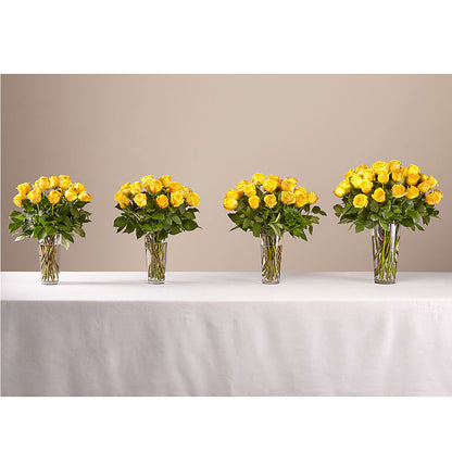 Long Stem Yellow Rose Bouquet –  Elises Flowers, Montgomery Village MD