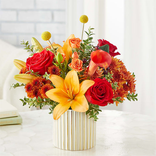 Scarlet Skies Bouquet –  Elises Flowers, Montgomery Village MD