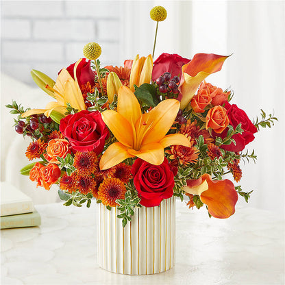 Scarlet Skies Bouquet –  Elises Flowers, Montgomery Village MD