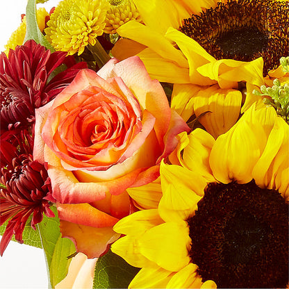 Golden Gourd Pumpkin Bouquet –  Elises Flowers, Montgomery Village MD