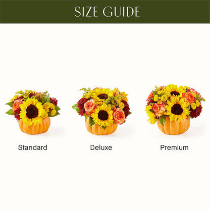 Golden Gourd Pumpkin Bouquet –  Elises Flowers, Montgomery Village MD
