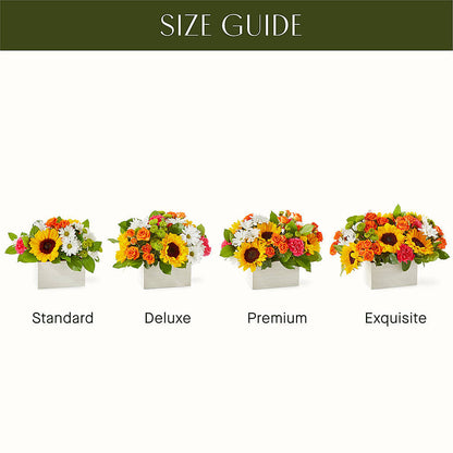 Sun-drenched Blooms Box Bouquet –  Elises Flowers, Montgomery Village MD