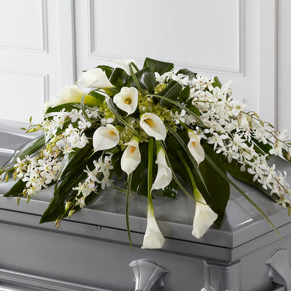 Angel Wings Casket Spray –  Elises Flowers, Montgomery Village MD