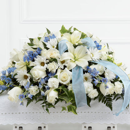 Tender Treasure Casket Spray –  Elises Flowers, Montgomery Village MD
