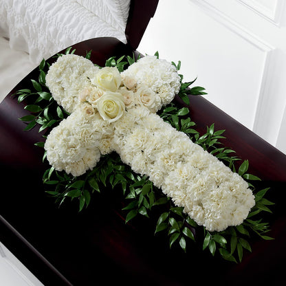 Peaceful Memories Casket Spray (Standard) –  Elises Flowers, Montgomery Village MD