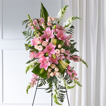 Elegant Embrace Standing Spray –  Elises Flowers, Montgomery Village MD