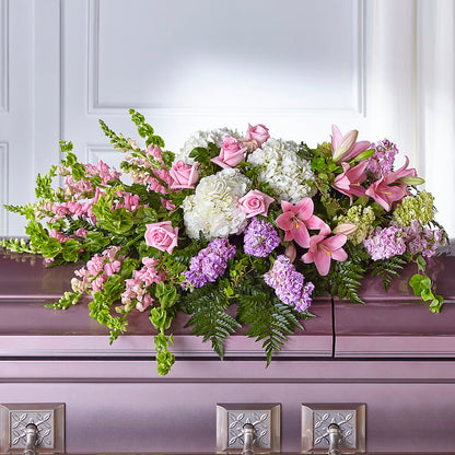 Life's Gratitude Casket Spray –  Elises Flowers, Montgomery Village MD