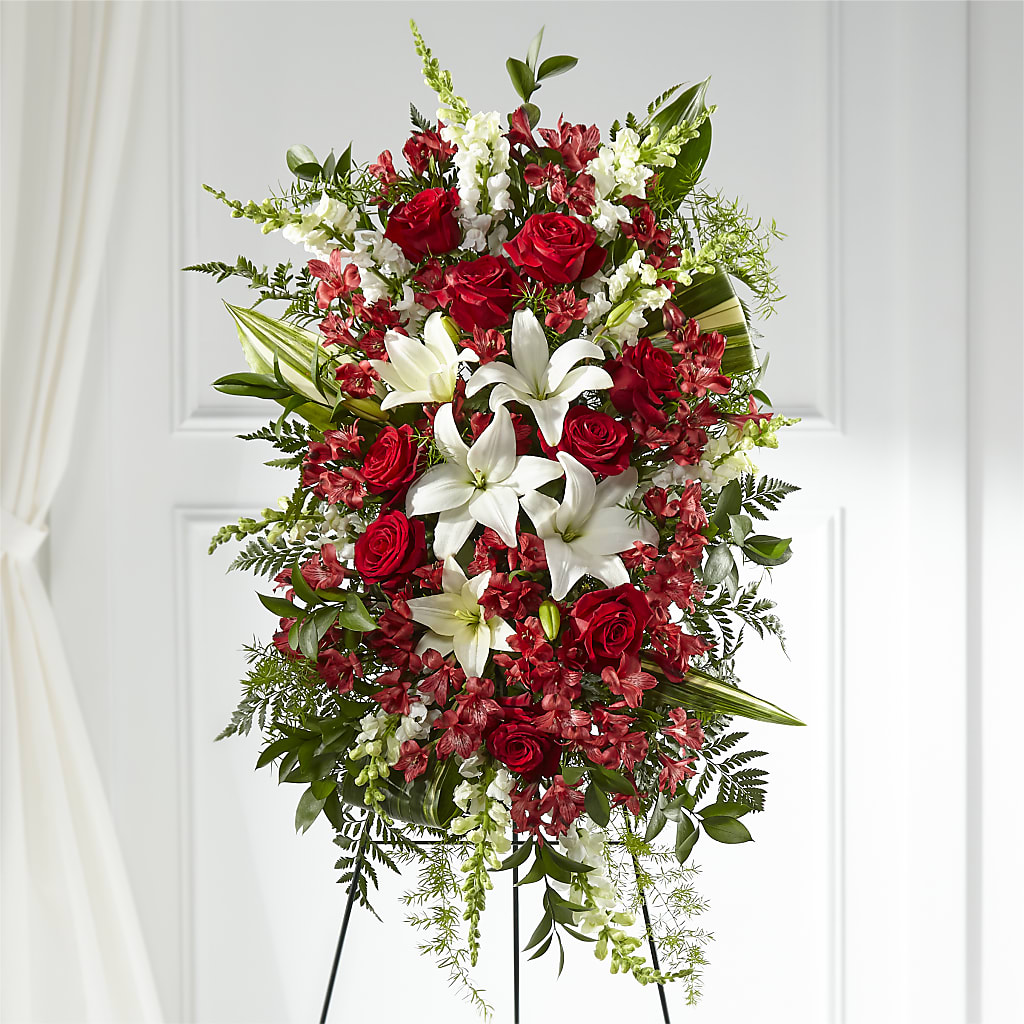 Everlasting Memory Standing Spray –  Elises Flowers, Montgomery Village MD