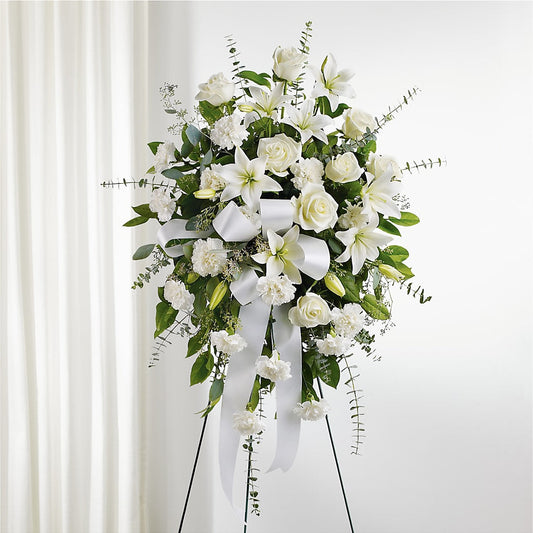 With Care Standing Spray –  Elises Flowers, Montgomery Village MD