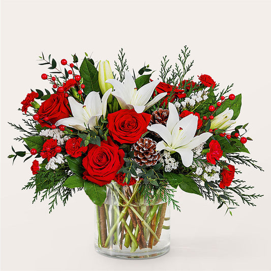 Best in Snow Bouquet –  Elises Flowers, Montgomery Village MD