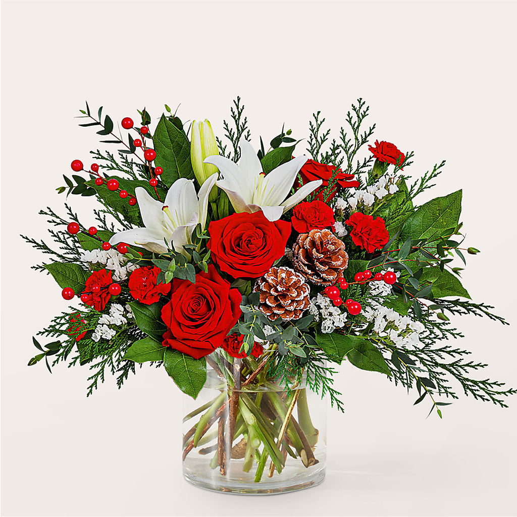Best in Snow Bouquet –  Elises Flowers, Montgomery Village MD