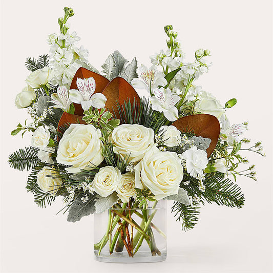 Fresh Snowfall Bouquet –  Elises Flowers, Montgomery Village MD