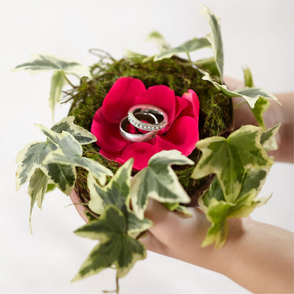 Lila Rose Ring Nest –  Elises Flowers, Montgomery Village MD