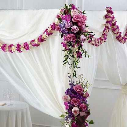 Color & Light Chuppah Decor –  Elises Flowers, Montgomery Village MD