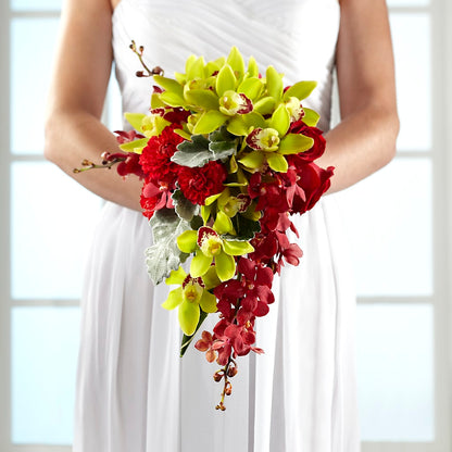 Elegant Orchid Bouquet –  Elises Flowers, Montgomery Village MD